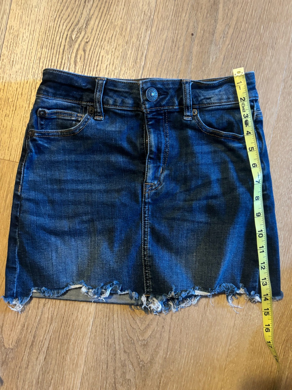 American Eagle Outfitters Dark Blue Denim Mini Skirt